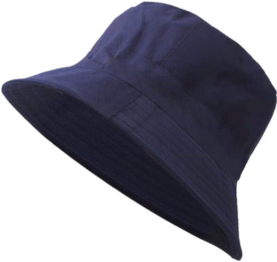 ZACHARIAS Fishermen Cotton Bucket Hat Cap(Blue, Pack of 1)