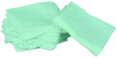 InEffable Â®Reusable Muslin Square Nappies cum Napkins Pack of 6 Green Cloth Napkins(6 Sheets)