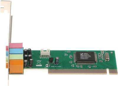 

SMACC PCI Sound Card(4 CHANNEL) 5.1 Channel PCI Surround Sound Card Network Interface Card(Black)