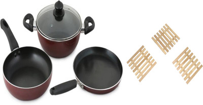 36% OFF on Prestige Omega NA Pan 24 cm diameter with Lid 1 L capacity(Aluminium, Non-stick, Induction Bottom)