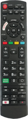 LipiWorld Hexa Boost Netflix Function LED LCD Remote Control Compatible for LCD LED TV  Panasonic Remote Controller(Black)