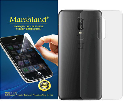 MARSHLAND Back Screen Guard for screen protector (transparent), OnePlus 6, matte screen guard(Pack of 1)