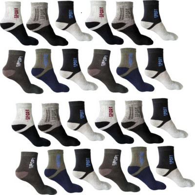 HashKnit Men Color Block Ankle Length(Pack of 12)