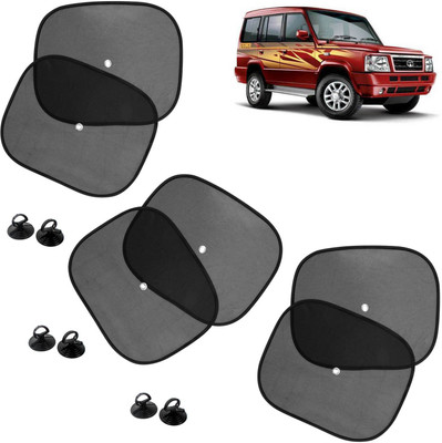 Pious Side Window Sun Shade For Tata Sumo(Black)