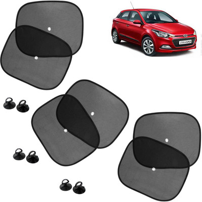DvineAutoFashionZ Side Window Sun Shade For Hyundai Elite i20(Black)