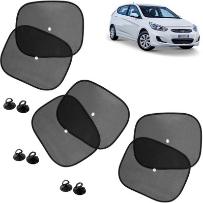 DvineAutoFashionZ Side Window Sun Shade For Hyundai Accent(Black)