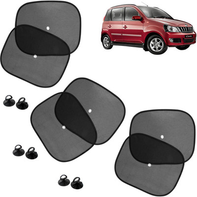 DvineAutoFashionZ Side Window Sun Shade For Mahindra Quanto(Black)