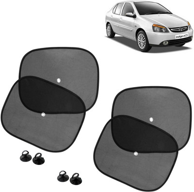 DvineAutoFashionZ Side Window Sun Shade For Tata Indigo CS(Black)