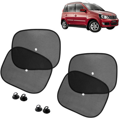 DvineAutoFashionZ Side Window Sun Shade For Mahindra Quanto(Black)