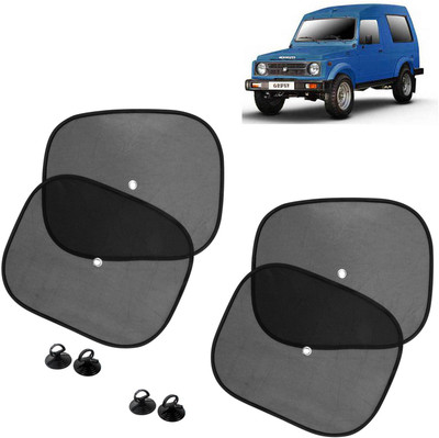 DvineAutoFashionZ Side Window Sun Shade For Maruti Suzuki Gypsy MG-410(Black)