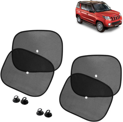 DvineAutoFashionZ Side Window Sun Shade For Mahindra Universal For Car(Black)
