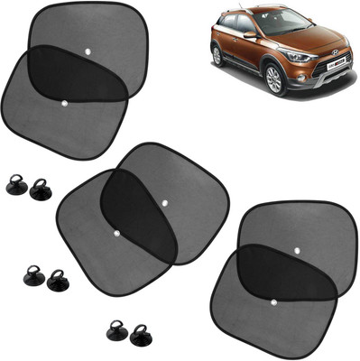 Pious Side Window Sun Shade For Hyundai Universal For Car(Black)
