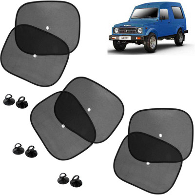 DvineAutoFashionZ Side Window Sun Shade For Maruti Suzuki Gypsy MG-410(Black)