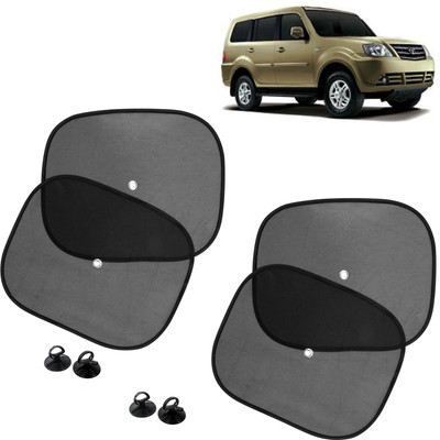 DvineAutoFashionZ Side Window Sun Shade For Tata Sumo Grande(Black)