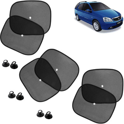 DvineAutoFashionZ Side Window Sun Shade For Tata Indigo Marina(Black)