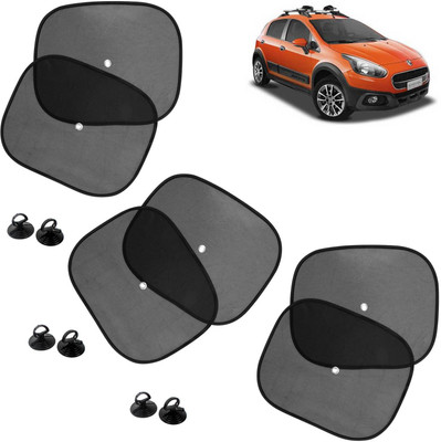 DvineAutoFashionZ Side Window Sun Shade For Fiat Avventura(Black)