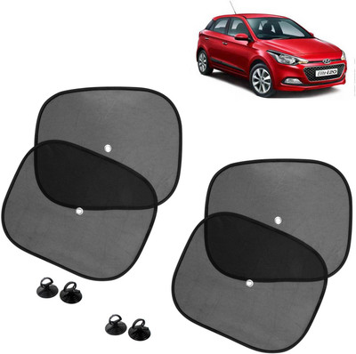 DvineAutoFashionZ Side Window Sun Shade For Hyundai Elite i20(Black)