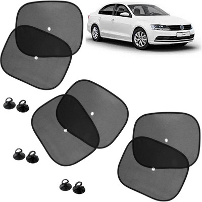 Pious Side Window Sun Shade For Volkswagen Jetta(Black)