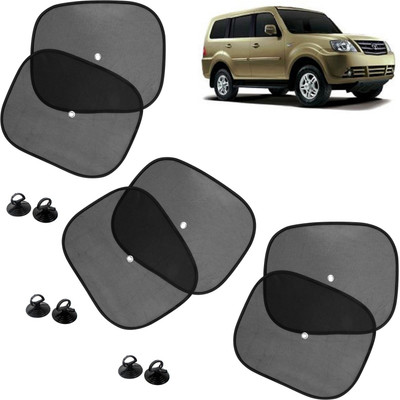 Pious Side Window Sun Shade For Tata Grand Dicor(Black)