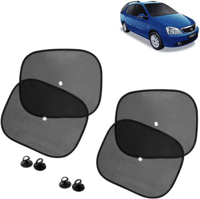 DvineAutoFashionZ Side Window Sun Shade For Tata Indigo Marina(Black)