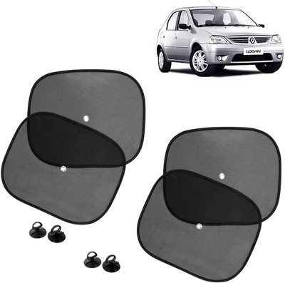 DvineAutoFashionZ Side Window Sun Shade For Renault Logan(Black)