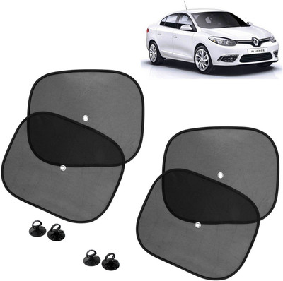 DvineAutoFashionZ Side Window Sun Shade For Renault Fluence(Black)