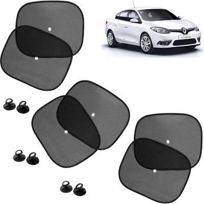 DvineAutoFashionZ Side Window Sun Shade For Renault Fluence(Black)