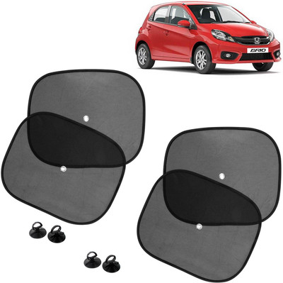 DvineAutoFashionZ Side Window Sun Shade For Honda Brio(Black)