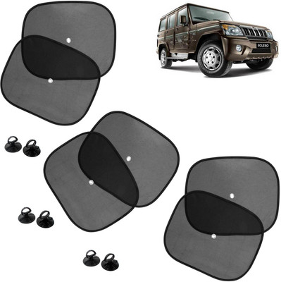 DvineAutoFashionZ Side Window Sun Shade For Mahindra Bolero(Black)