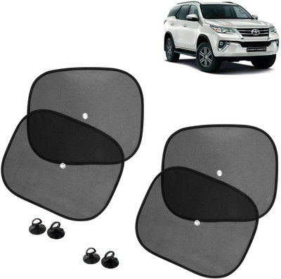 DvineAutoFashionZ Side Window Sun Shade For Toyota Fortuner(Black)