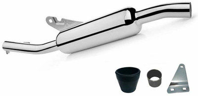Dhe Best Angular Exhaust Silencer Royal Enfield Classic 350 Royal Enfield Classic 350 Full Exhaust System(Mild Steel)