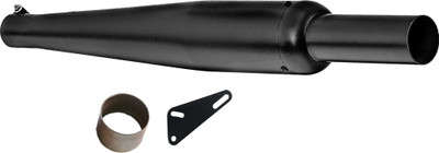 WORDZ Goldstar / Gold Star Glasswool Black Exhaust silencer Royal Enfield Electra 350 Full Exhaust System(Mild Steel)
