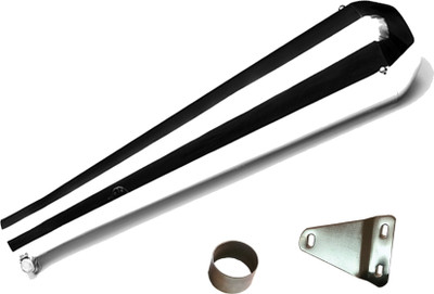 WORDZ Megaphone Glasswool Chrome Exhaust silencer Royal Enfield Classic 350 Full Exhaust System(Mild Steel)