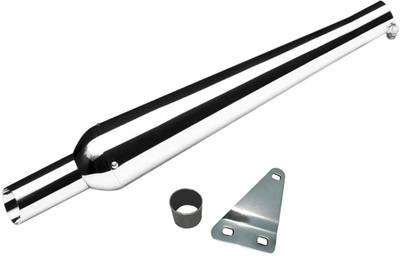 Dhe Best Gold Star/Goldstar Full Chrome Glasswool/Filter Exhaust Silencer Royal Enfield Classic 350 Royal Enfield Classic 350 Full Exhaust System