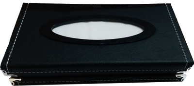 Bubu PU LEATHER Black TISSUE BOX Vehicle Tissue Dispenser Vehicle Tissue Dispenser(Black)