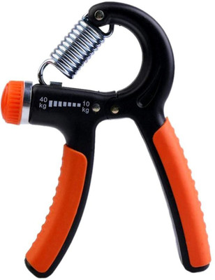 NLW Adjustable Power grip Hand Grip/Fitness Grip(Orange, Black)