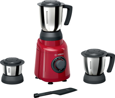 

Bosch MGM2130RIN 500 W Mixer Grinder(Red, Black, 3 Jars), Black;red