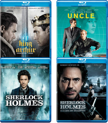 

Guy Ritchie Collection - Sherlock Holmes, Sherlock Holmes: A Game Of Shadows, The Man From U.N.C.L.E & King Arthur: Legend Of The Sword(Blu-ray English)