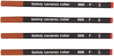 Schmidt Roller Refills Fine Red Refill(Pack of 4, Ink Color - Red)