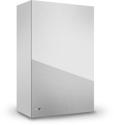 Primos Platinum Stainless Steel Mirror Storage Shleves Bathroom Cabinet 12x5x20 Inches Stainless Steel Wall Shelf(Number of Shelves - 4, Silver)