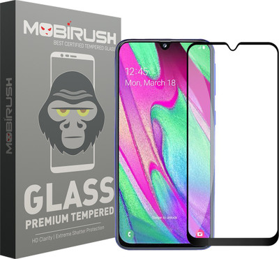 MOBIRUSH Edge To Edge Tempered Glass for Samsung Galaxy A40(Pack of 1)