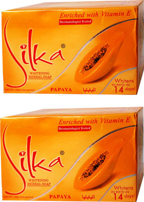 SILKA Whitening Herbal Soap Pack Of 2(2 x 135 g)