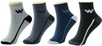 YOUR SHOPPING STORE Men Color Block Ankle Length(Pack of 4)