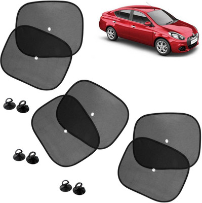 Pious Side Window Sun Shade For Renault Scala(Black)