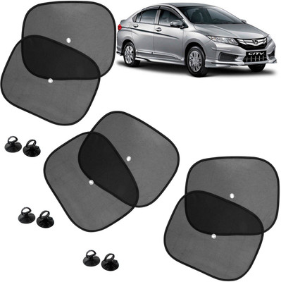 Pious Side Window Sun Shade For Honda Universal For Car(Black)