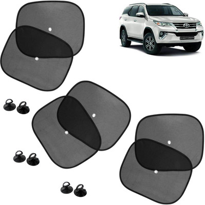 DvineAutoFashionZ Side Window Sun Shade For Toyota Fortuner(Black)