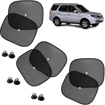 Pious Side Window Sun Shade For Tata Safari Storme(Black)