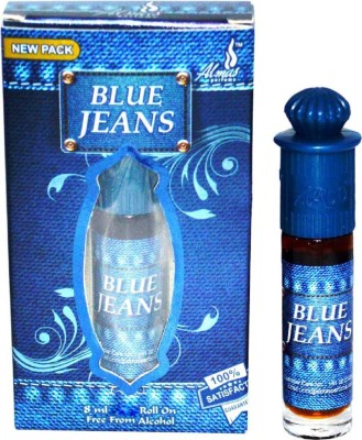 Almas BLUE JEANS extreme pocket Perfume - 8 ml pack of 2(For Men & Women) Floral Attar(Floral)