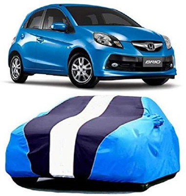 HOLME'S Car Cover For Honda Brio (With Mirror Pockets)(Multicolor)