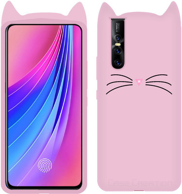 CASE CREATION Back Cover for Vivo V15 Pro(Pink, Grip Case, Pack of: 1)
